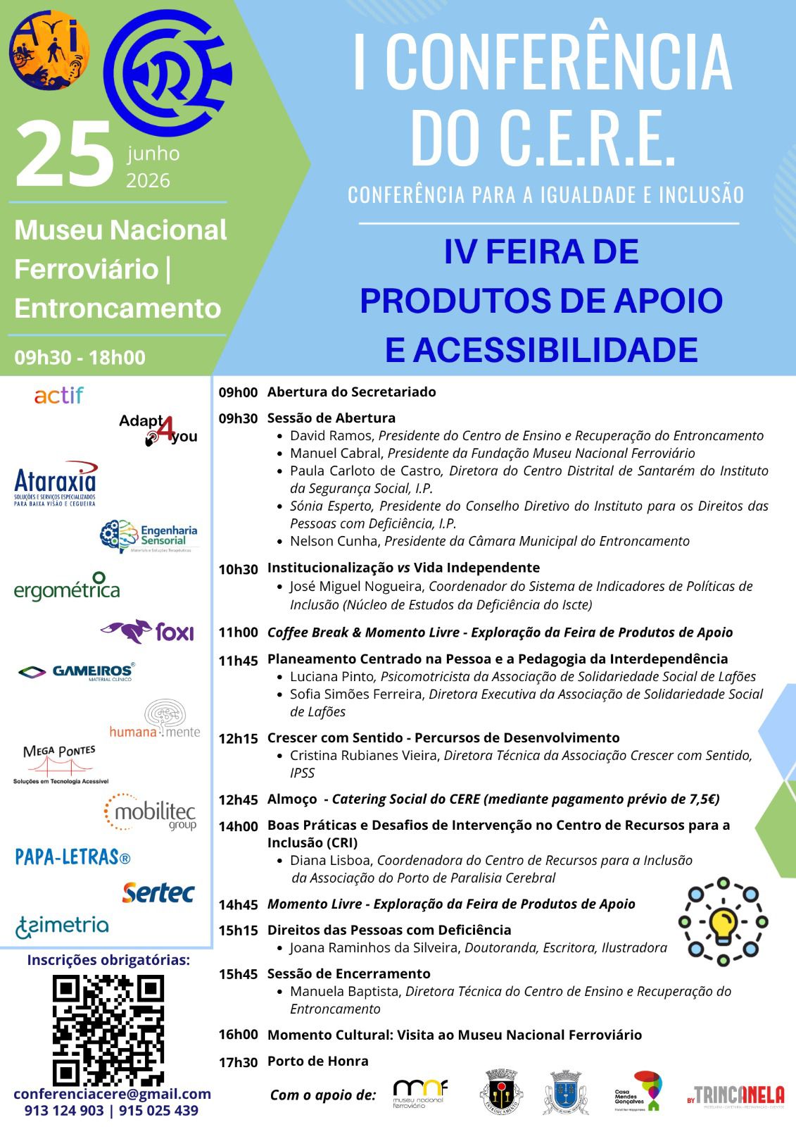 I Conferência do CERE - Conferência para a Igualdade e Inclusão